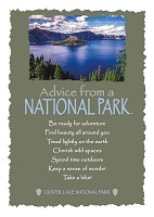 Your True Nature Greeting Card Advice from Crater Lake National Park